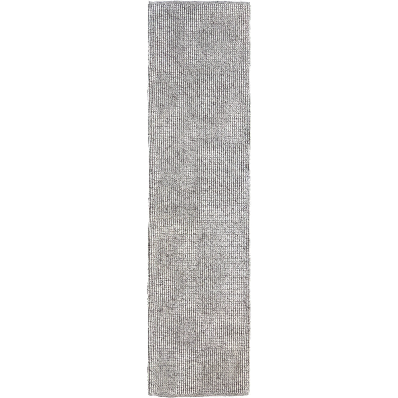 Polyester Runner Rugs Althea Loop Light Grey Wool Polyester Runner Rug – Rugs Of Beauty
