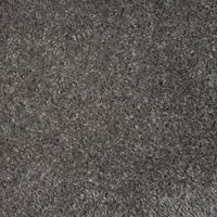 Grey and silver modern shaggy runner rug with dense, textured pile.