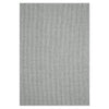 Grey flatweave rug with subtle textured geometric pattern and minimalist modern design.