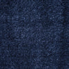 Navy blue modern shaggy runner rug with dense, textured polyester fibers.