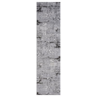 Modern gray textured area rug 
