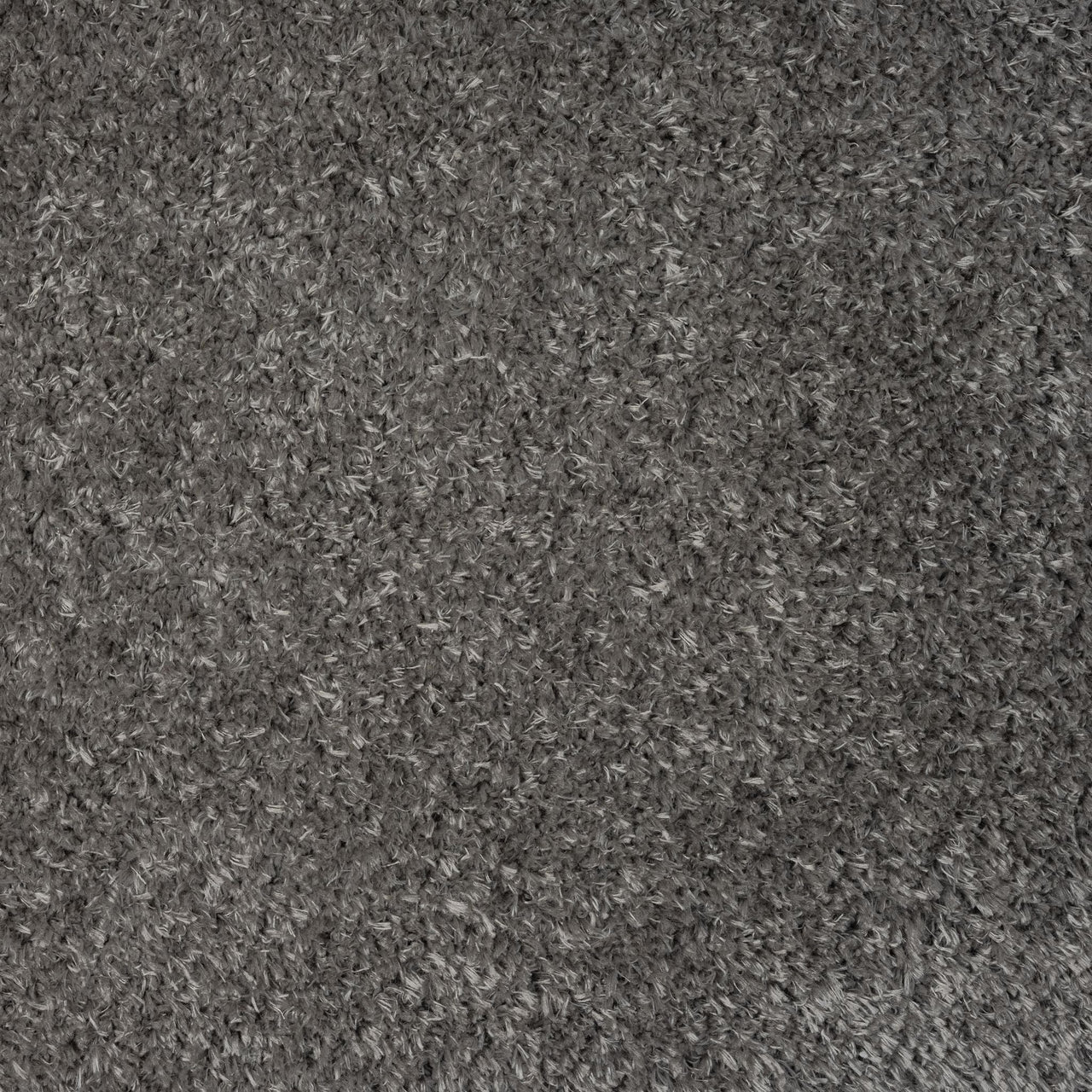 Grey and silver modern shaggy polyester rug with soft textured pile.