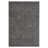 Grey and silver modern shaggy rug with a soft, plush polyester pile.