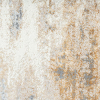 Textured beige and brown patterned rug
