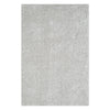 Light grey modern shaggy rug with soft, plush polyester pile and subtle texture.