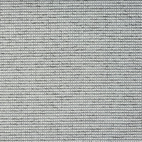 Grey flatweave runner rug with subtle horizontal textured stripes in a minimalist design.