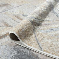 Close-up of a textured rug with a patterned design.