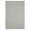 Beige flatweave rug with subtle geometric pattern and textured modern design.