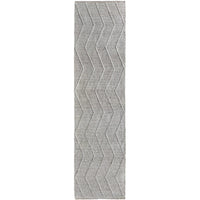 Umea Zig Zag Beige Wool Polyester Runner Rug - Rugs Of Beauty - 1