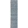 Umea Zig Zag Dark Grey Wool Polyester Runner Rug - Rugs Of Beauty - 1