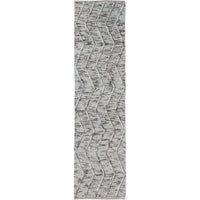 Umea Zig Zag Natural Wool Polyester Runner Rug - Rugs Of Beauty - 1
