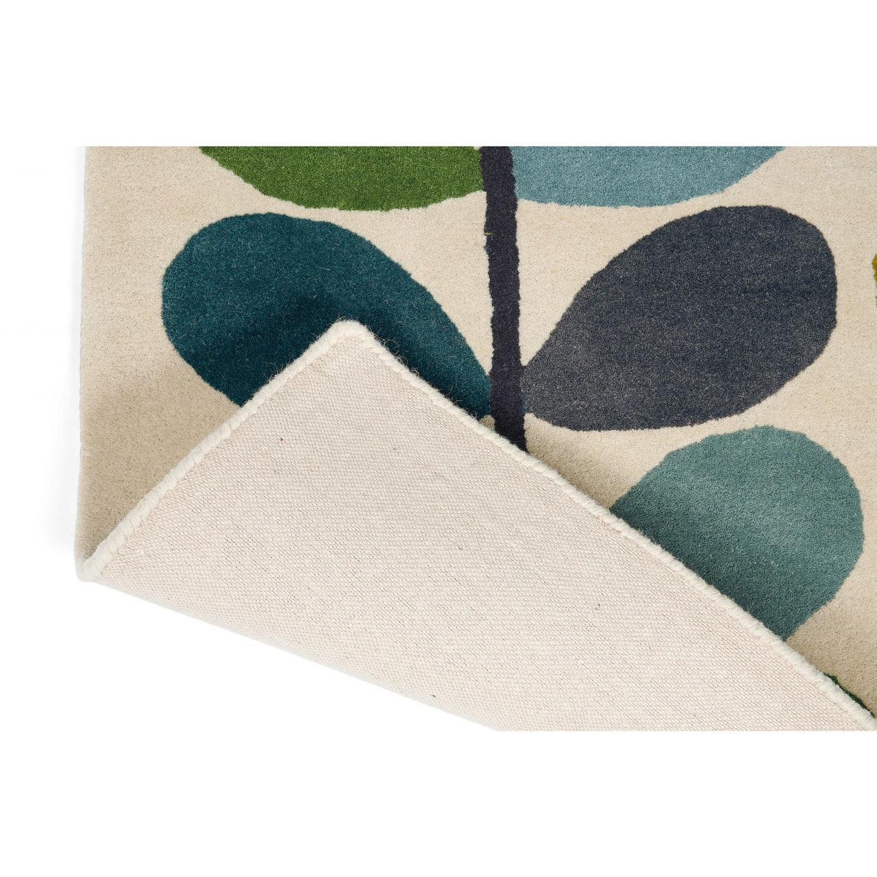 Orla Kiely Stem Kingfisher 059507 Designer Wool Rug - Rugs Of Beauty - 4