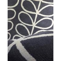 Orla Kiely Linear Stem Slate 060505 Designer Wool Rug - Rugs Of Beauty - 4