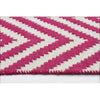 Modern Flatweave Chevron Design Pink Rug - Rugs Of Beauty
