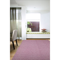 Modern Flatweave Diamond Design Pink Rug - Rugs Of Beauty