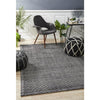 Londrina Black Modern Cut Loop Pile Rayon Cotton Rug - Rugs Of Beauty - 2
