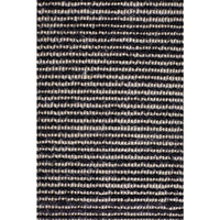 Londrina Black Modern Cut Loop Pile Rayon Cotton Rug - Rugs Of Beauty - 3