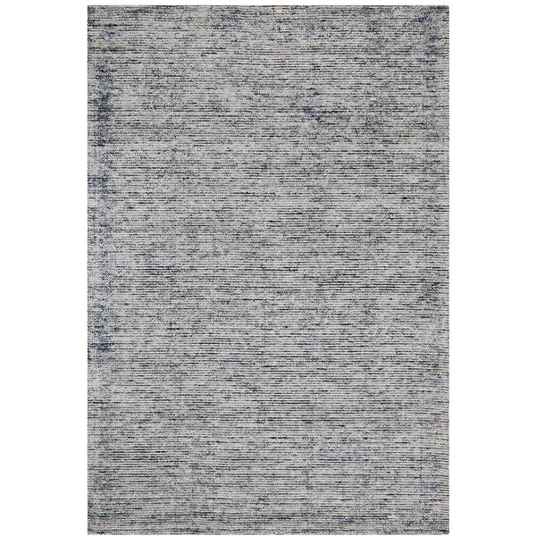 Londrina Indigo Blue Modern Cut Loop Pile Rayon Cotton Rug - Rugs Of Beauty - 1
