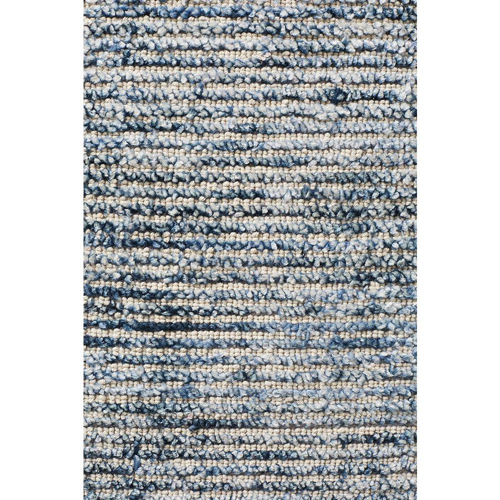 Londrina Indigo Blue Modern Cut Loop Pile Rayon Cotton Rug - Rugs Of Beauty - 6