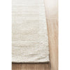 Londrina Ivory White Modern Cut Loop Pile Rayon Cotton Rug - Rugs Of Beauty - 4