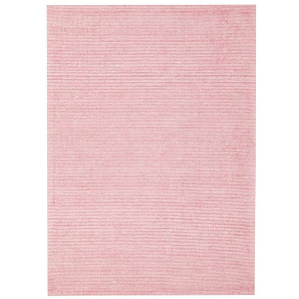 Londrina Rose Pink Modern Cut Loop Pile Rayon Cotton Rug - Rugs Of Beauty - 1