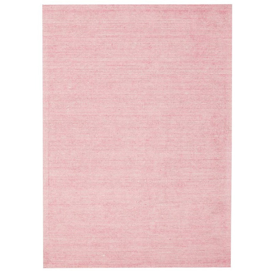 Londrina Rose Pink Modern Cut Loop Pile Rayon Cotton Rug - Rugs Of Beauty - 1