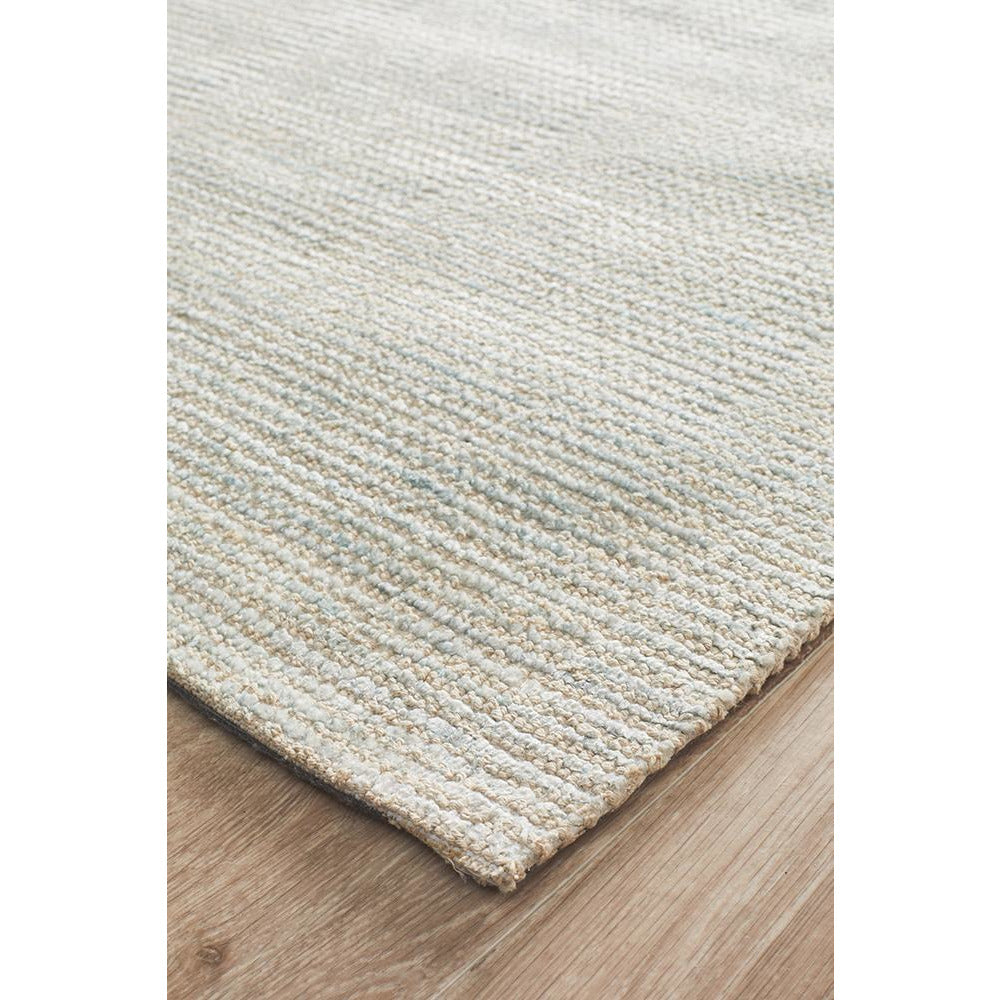 Londrina Sky Blue Modern Cut Loop Pile Rayon Cotton Rug - Rugs Of Beauty - 6