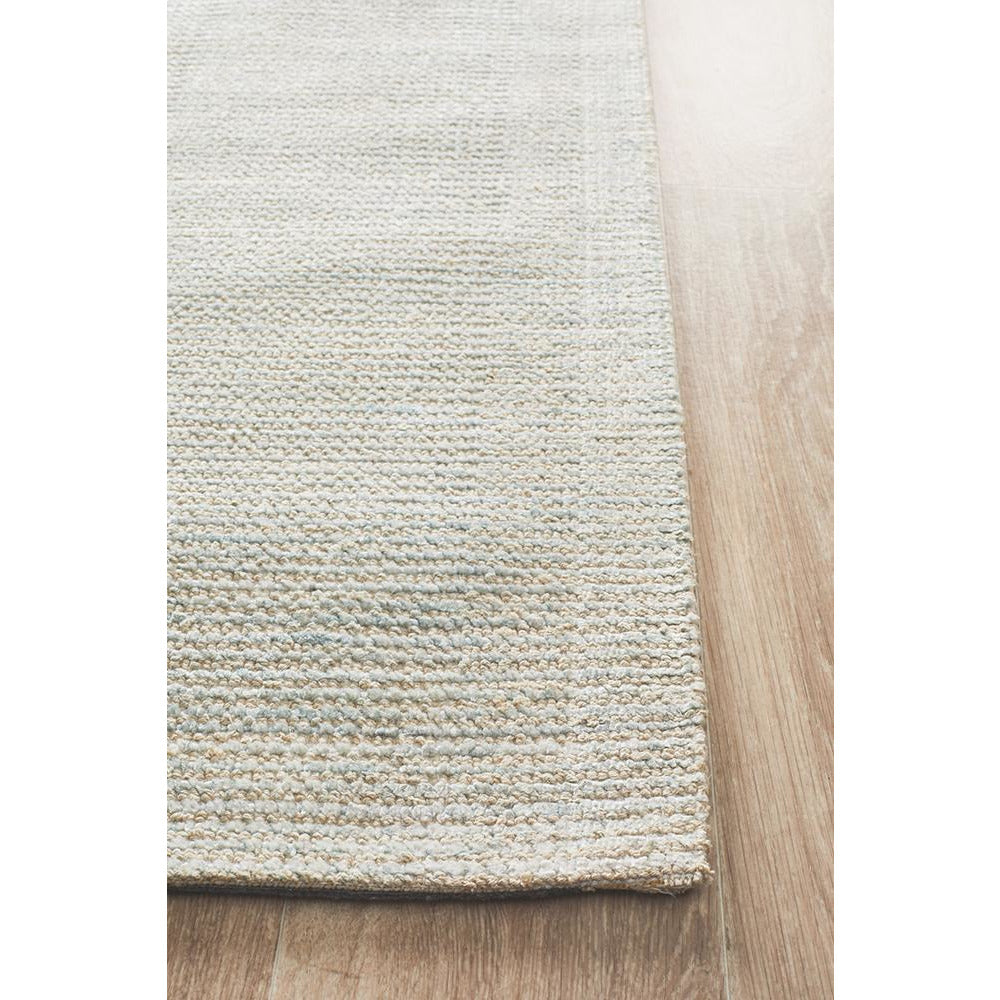 Londrina Sky Blue Modern Cut Loop Pile Rayon Cotton Rug - Rugs Of Beauty - 7