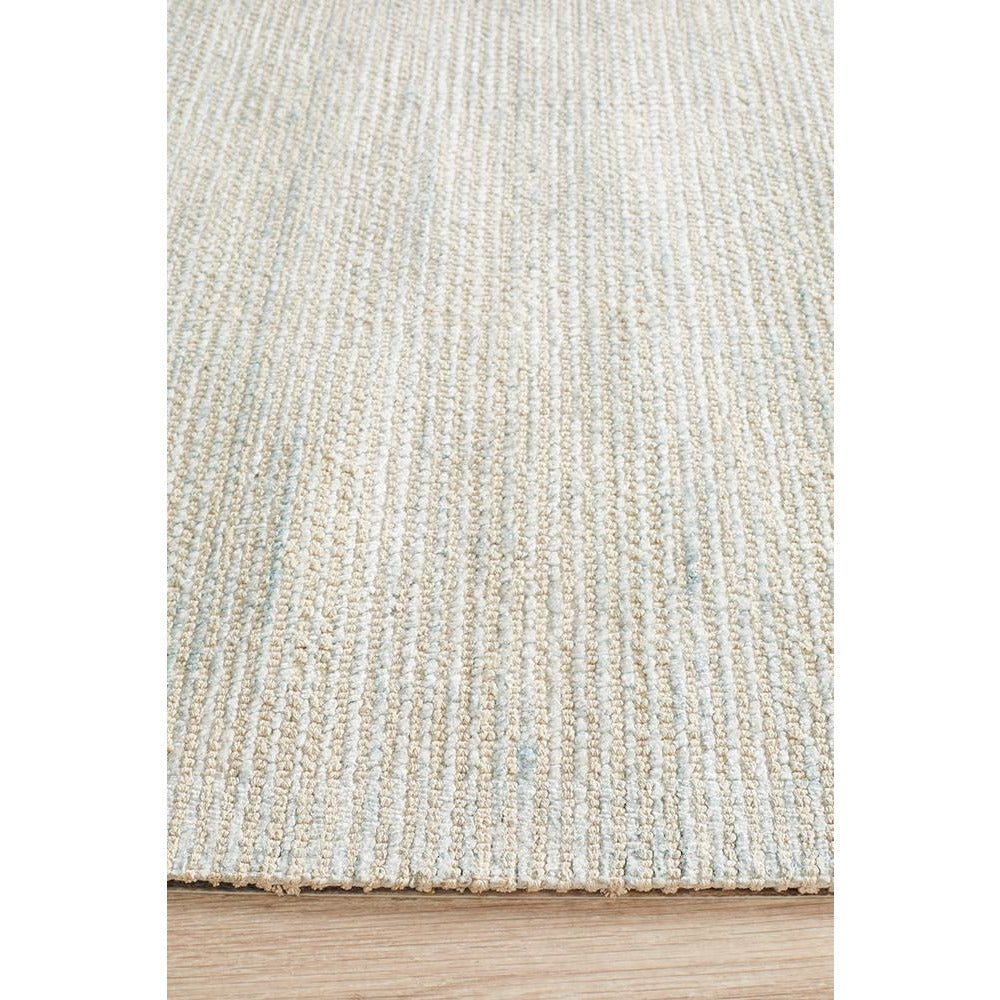 Londrina Sky Blue Modern Cut Loop Pile Rayon Cotton Rug - Rugs Of Beauty - 8