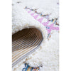 Nibiru 371 White Multi Coloured Tribal Shaggy Rug - Rugs Of Beauty - 7