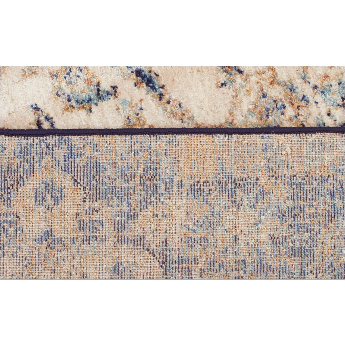 Beliz Blue Multi Colour Transitional Designer Rug - Rugs Of Beauty