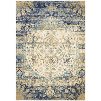 Beliz Blue Multi Colour Transitional Designer Rug - Rugs Of Beauty - 1