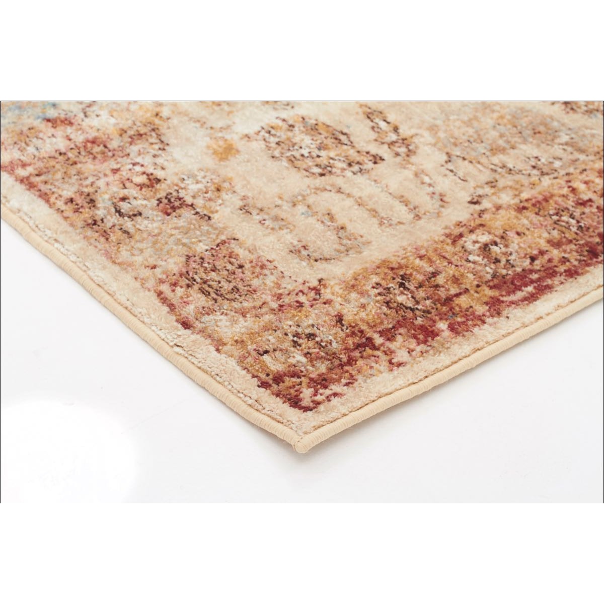 Beliz Beige Multi Coloured Border Transitional Designer Rug – Rugs Of ...