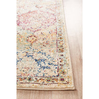 Beliz Ivory Multi Coloured Border Transitional Patterned Designer Rug - Rugs Of Beauty - 4