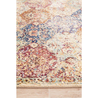 Beliz Ivory Multi Coloured Border Transitional Patterned Designer Rug - Rugs Of Beauty - 5