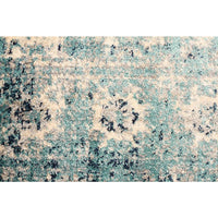 Beliz Light Blue Beige Navy Blue Border Transitional Patterned Rug - Rugs Of Beauty