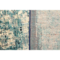 Beliz Light Blue Beige Navy Blue Border Transitional Patterned Rug - Rugs Of Beauty