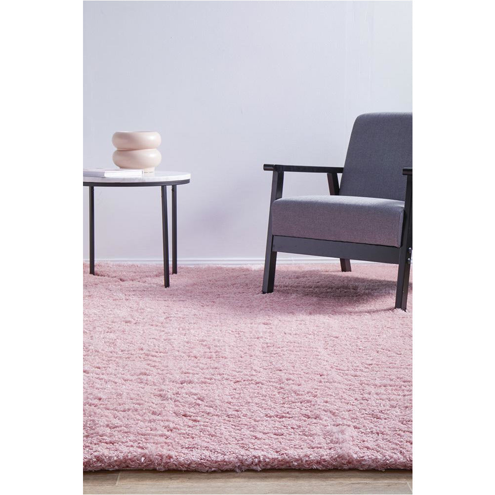 Mundi 371 Pink Shaggy Rug - Rugs Of Beauty - 3