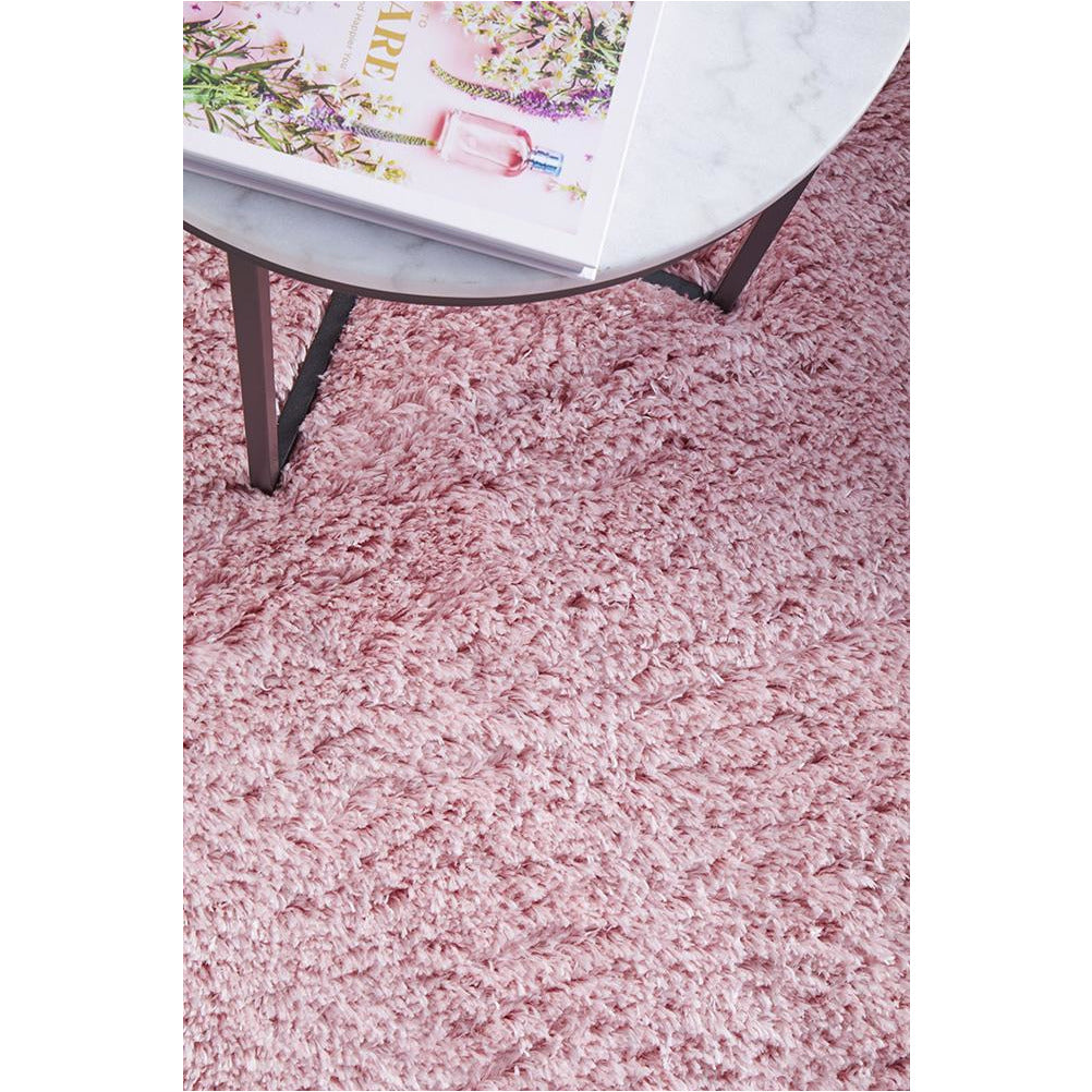 Mundi 371 Pink Shaggy Rug - Rugs Of Beauty - 6