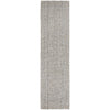 Pori 1251 Hand Loomed Scandinavian Grey Wool Jute Runner Rug - Rugs Of Beauty - 1