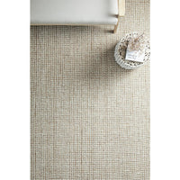Pori 1252 Hand Loomed Scandinavian White Natural Wool Jute Rug - Rugs Of Beauty - 3