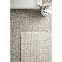 Pori 1252 Hand Loomed Scandinavian White Natural Wool Jute Rug - Rugs Of Beauty - 5