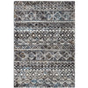 Cadiz 493 Grey Turquoise Blue Rust White Textured Modern Rug - Rugs Of Beauty - 1