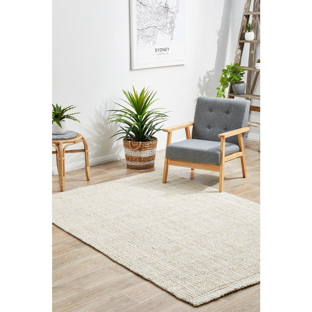 Ordu Bleach Flatweave Natural Jute Rug - Rugs Of Beauty - 3