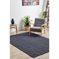 Ordu Navy Blue Flatweave Natural Jute Rug - Rugs Of Beauty - 3