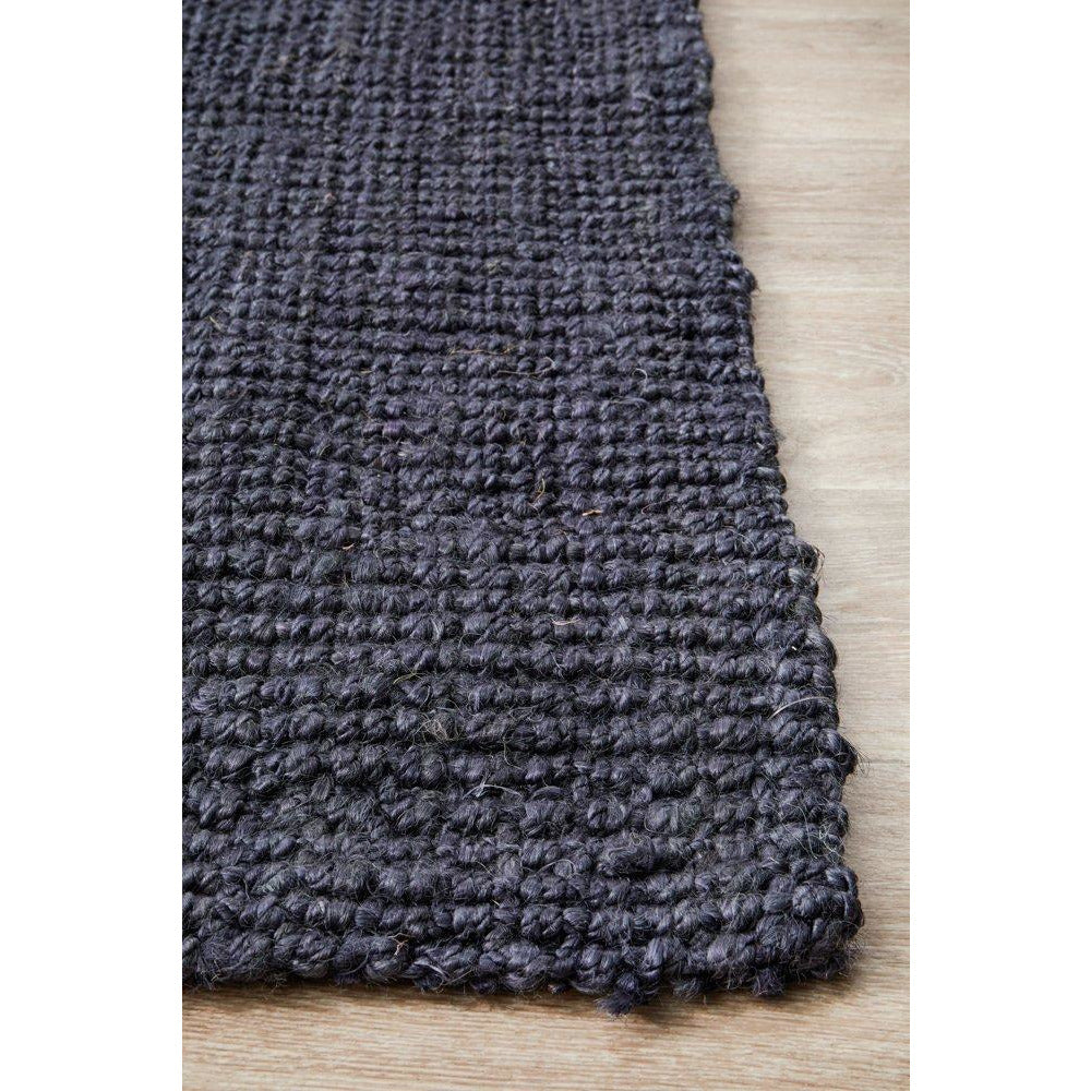 Ordu Navy Blue Flatweave Natural Jute Rug - Rugs Of Beauty - 7