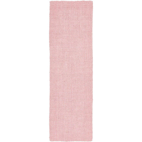 Ordu Pink Flatweave Natural Jute Runner Rug - Rugs Of Beauty - 1