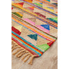 Onega Hand Woven Multi Coloured Jute Cotton Bunting Rug - Rugs Of Beauty - 3