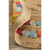 Onega Hand Woven Natural Multi Colour Jute Round Rug - Rugs Of Beauty - 6