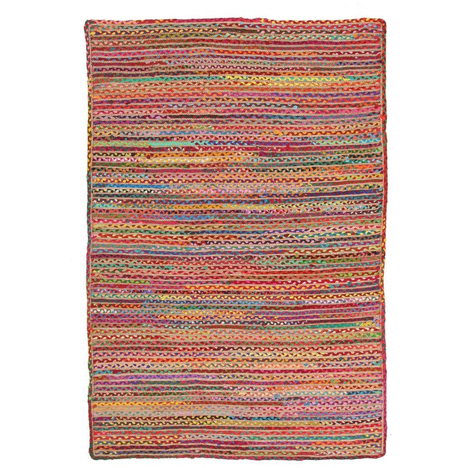 Onega Hand Woven Multi Coloured Jute Rug - Rugs Of Beauty - 1